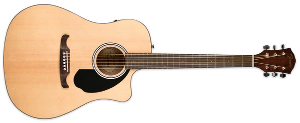Fender FA-125CE Natural Dreadnought  Cutaway Electro-Acoustic Guitar