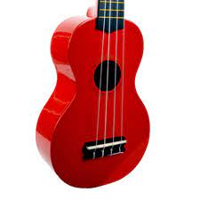 Mahalo MR1TRD Rainbow Series Soprano Trans Red With Bag Ukulele