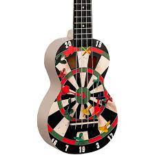 Mahalo MA1DR Art Series Dart Blue Soprano With Bag Ukulele