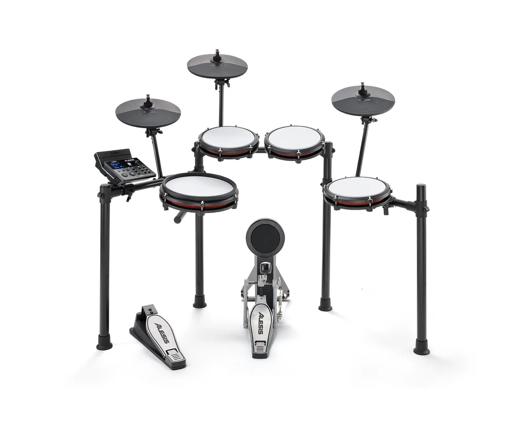 Alesis Nitro Max Eight Piece Kit With Mesh Heads & Bluetooth Electronic Drum Set