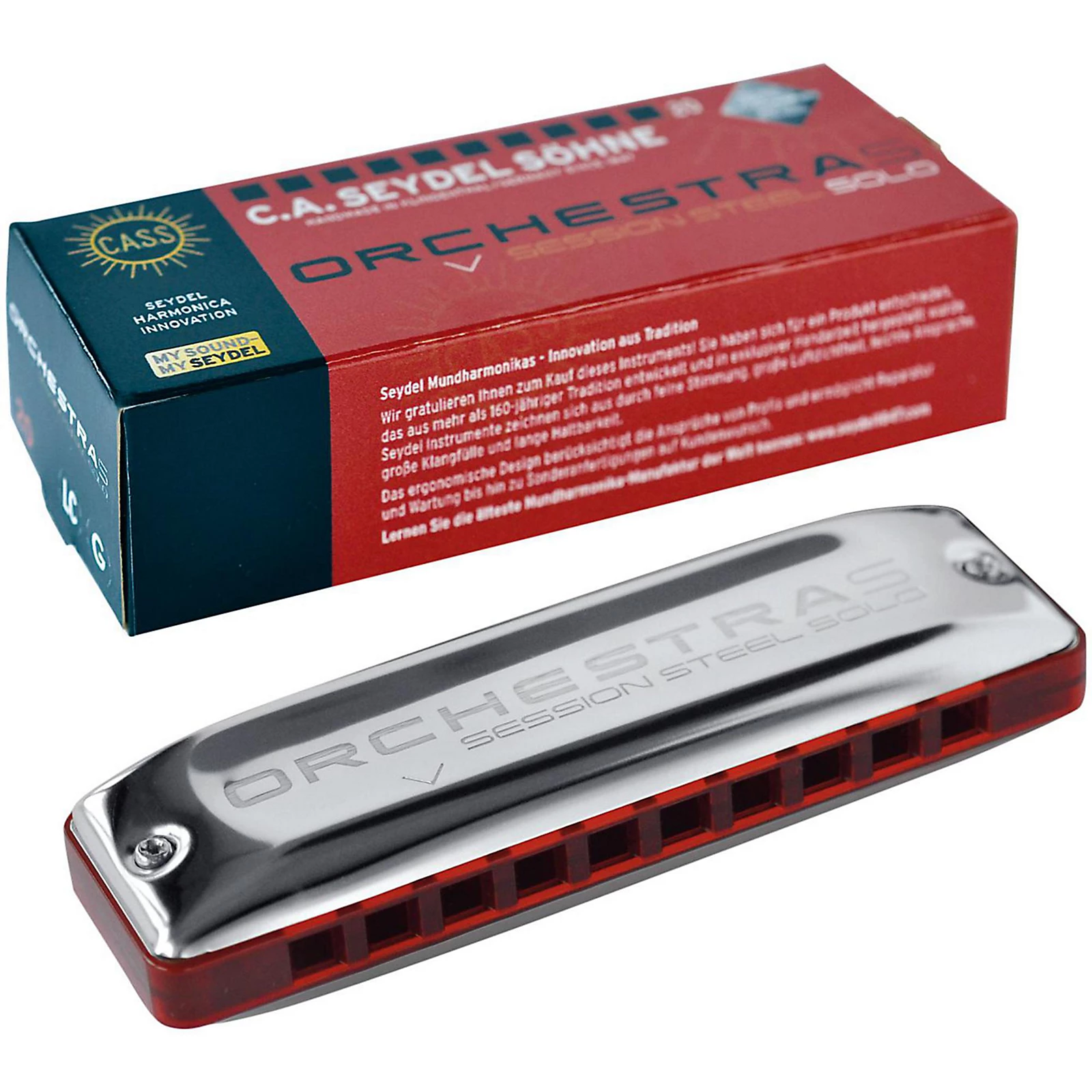 Seydel 10330LF Blues Orchestra S Seccion Steel Key LF Harmonica
