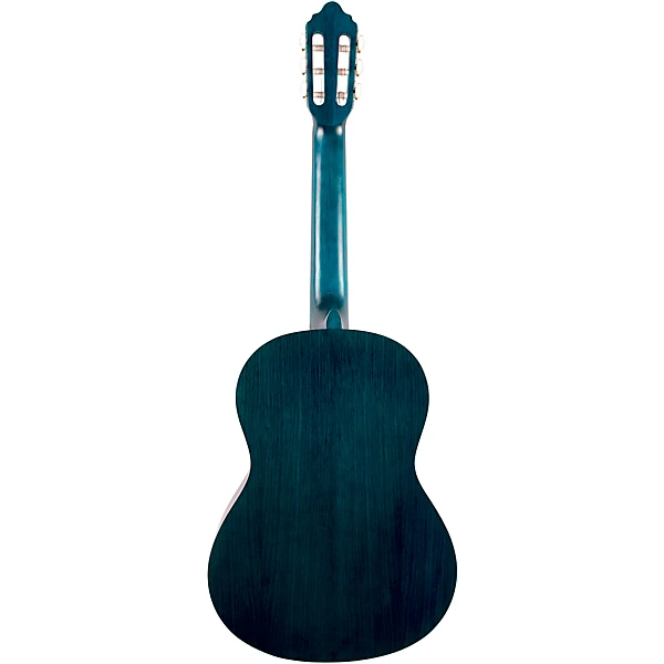 Valencia VC203TBU 200 Series 3/4 Trans Blue Classical Guitar