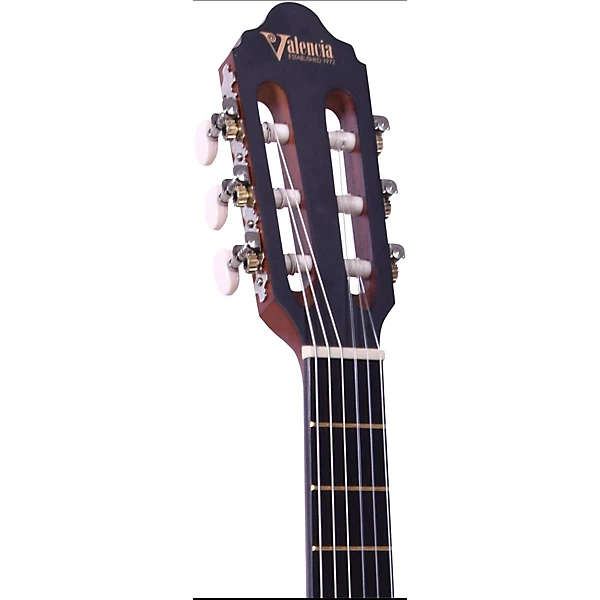 Valencia VC203H 200 Series Classical Hybrid 3/4 Natural Classical Guitar