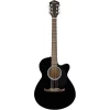 Fender FA-135CE Black Consert Cutaway Electro-Acoustic Guitar