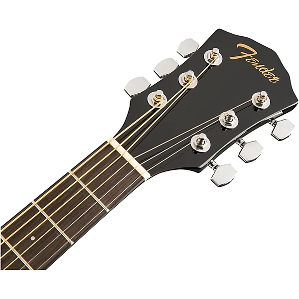 Fender FA-135CE Black Consert Cutaway Electro-Acoustic Guitar