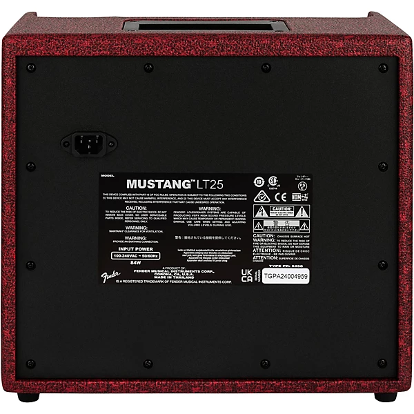 Fender Mustang LT25W 25W Wine Electric Guitar Amplifier