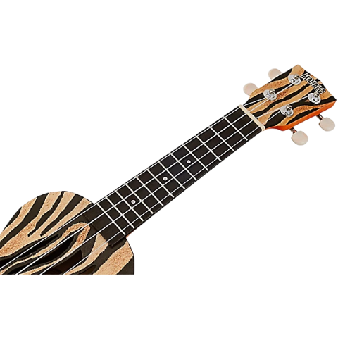 Mahalo MA1ZE Art II Series Zebra Soprano With Bag Ukulele