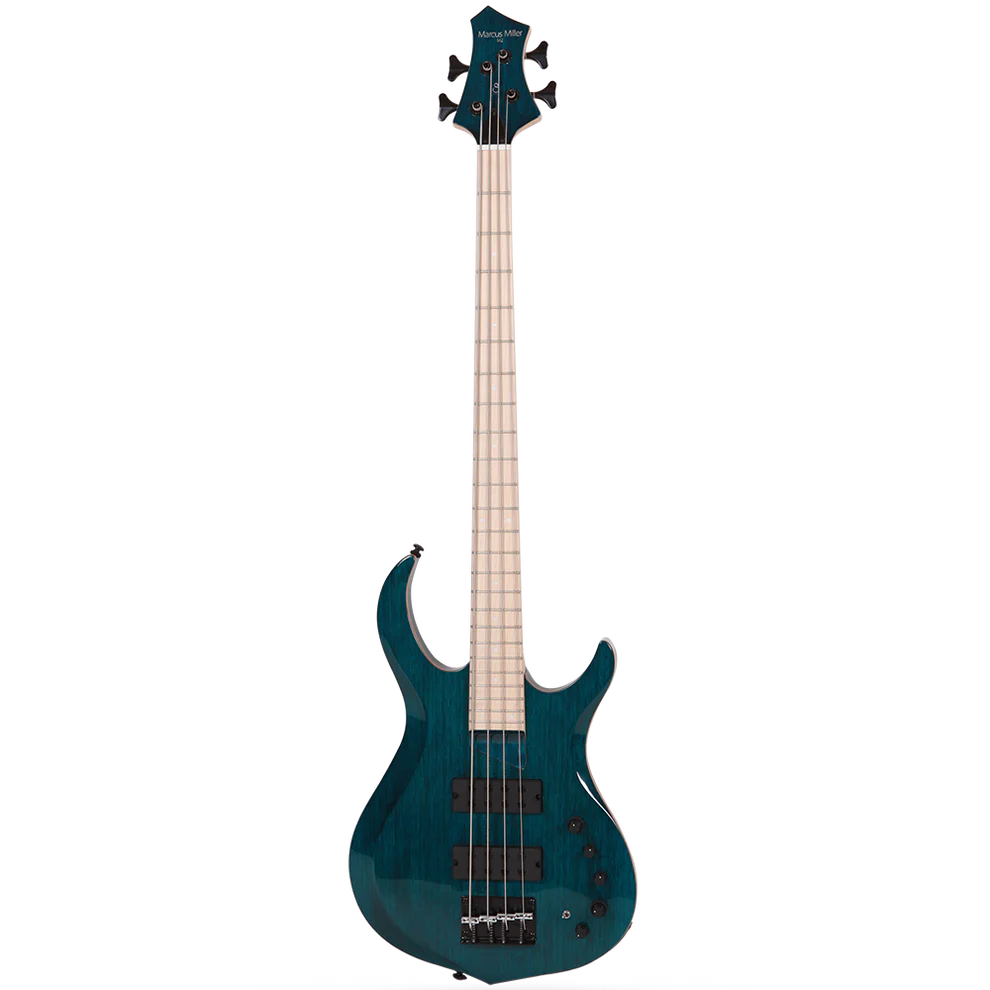 Sire M2-4 TBL M2 Series 4 String Transparent Blue Bass Guitar