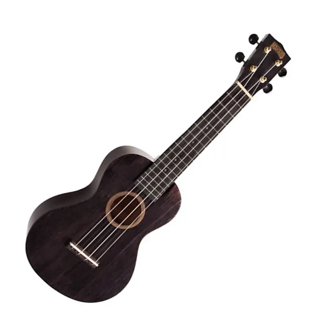 Mahalo MH2WTBK Hano Series Wide Neck Trans Black Concert With Bag Ukulele