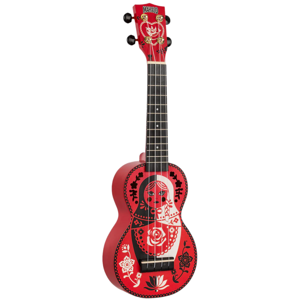 Mahalo MA1RD Art Series Russian Doll Soprano With Bag Ukulele