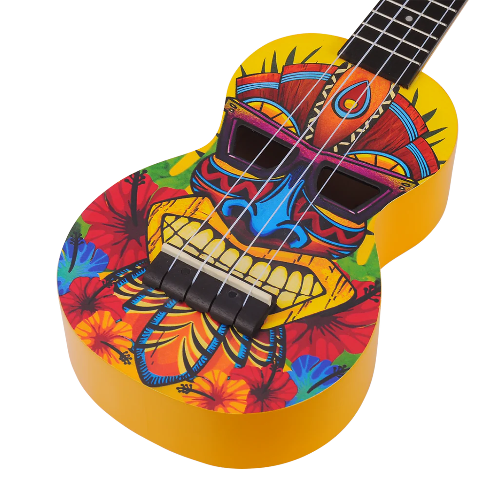 Mahalo MA1TK Art Series Tiki Soprano With Bag Ukulele