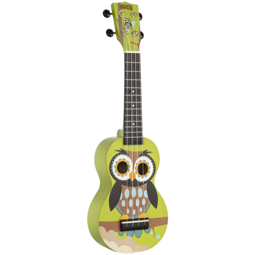 Mahalo MA1WL Art Series Owl Soprano With Bag Ukulele