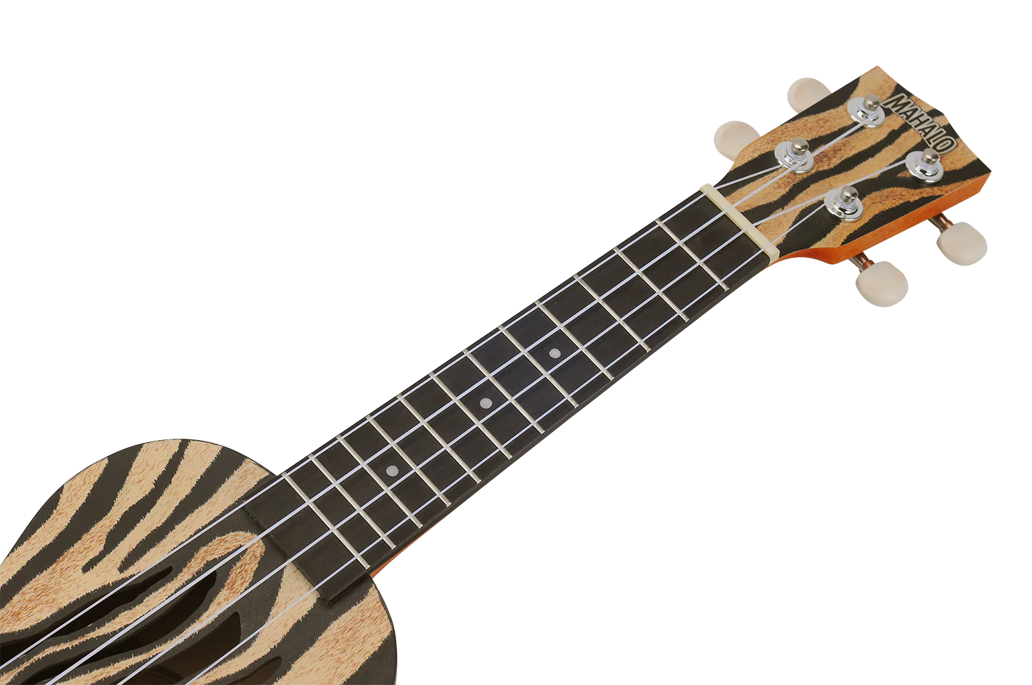 Mahalo MA1ZE Art II Series Zebra Soprano With Bag Ukulele