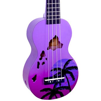 Mahalo MD1HAPPB Hawaii Purple Burst Soprano With Bag Ukulele