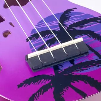 Mahalo MD1HAPPB Hawaii Purple Burst Soprano With Bag Ukulele