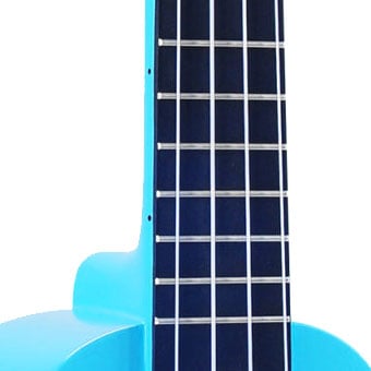 Mahalo MD1HBBUB Hibiscus Blue Burst Soprano With Bag Ukulele