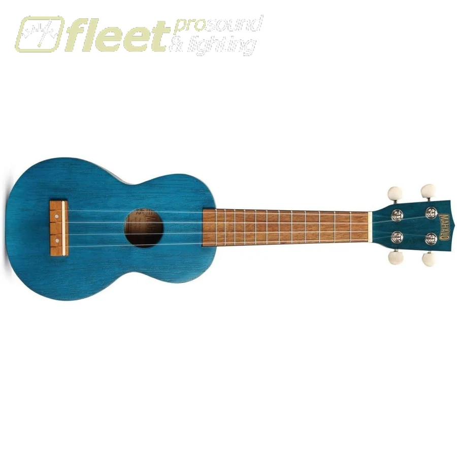 Mahalo MK1TBU Kahiko Series Soprano Blue With Bag Ukulele