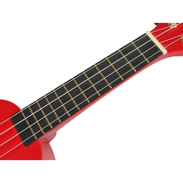 Mahalo MR1TRD Rainbow Series Soprano Trans Red With Bag Ukulele