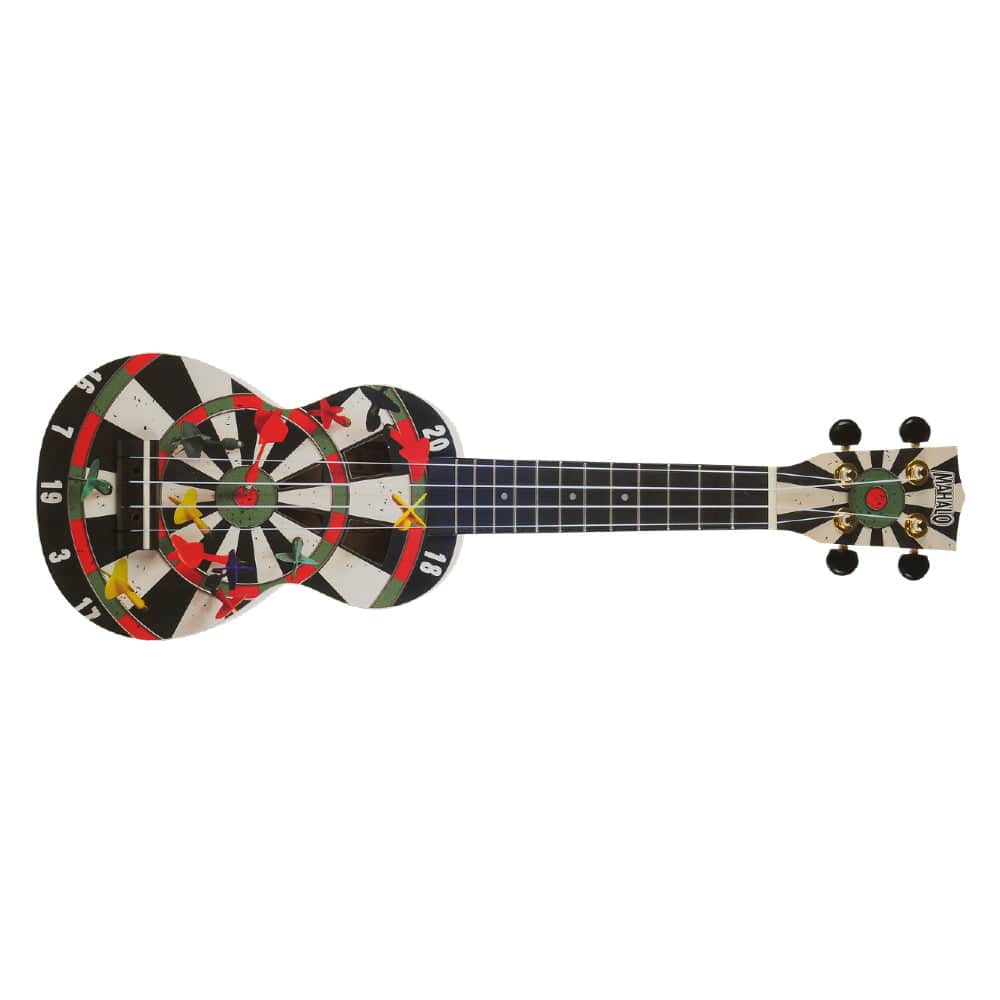 Mahalo MA1DR Art Series Dart Blue Soprano With Bag Ukulele