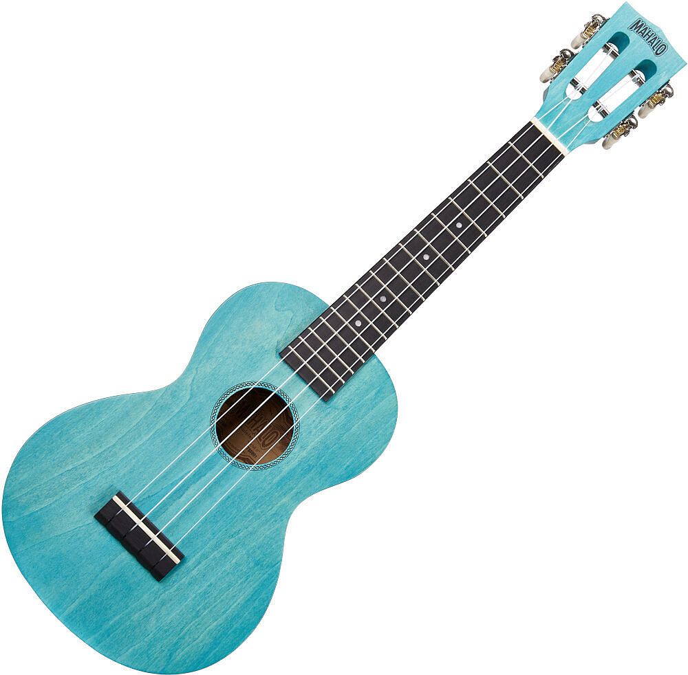 Mahalo ML2AB Island Series Aqua Blue Concert With Bag Ukulele