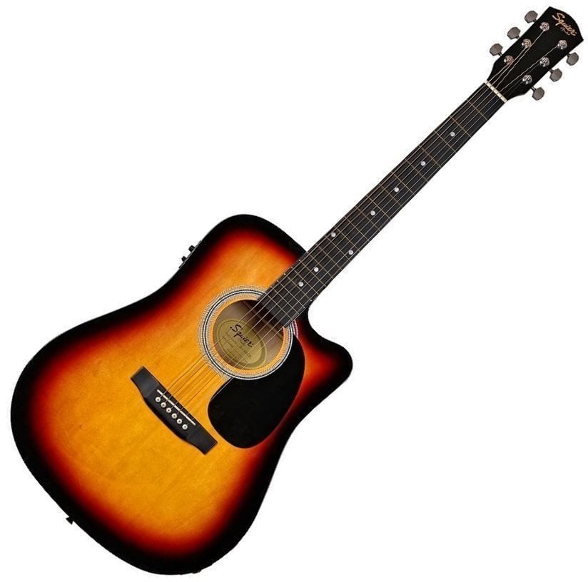 Fender Squier SA-105CE Sunburst Electro-Acoustic Guitar