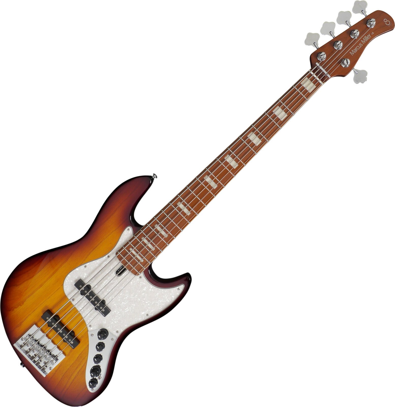 Sire V8 Swamp Ash-5 WB V8 Series 5 String Swamp Ash Tobacco Sunburst Bass Guitar