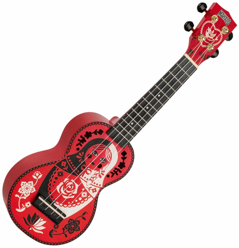 Mahalo MA1RD Art Series Russian Doll Soprano With Bag Ukulele