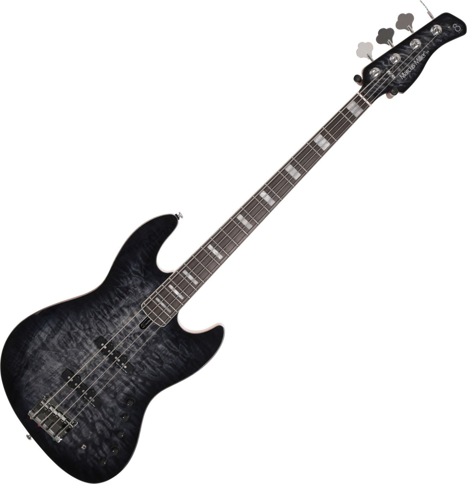 Sire V9 Swamp Ash-4 TBK V9 Series 4 String Swamp Ash Transparent Black Bass Guitar