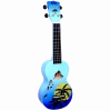 Mahalo MD1HABUB Hawaii Blue Burst Soprano With Bag Ukulele
