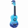 Mahalo MD1HBBUB Hibiscus Blue Burst Soprano With Bag Ukulele