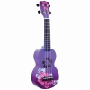 Mahalo MD1HBPPB Hibiscus Purple Burst Soprano With Bag Ukulele