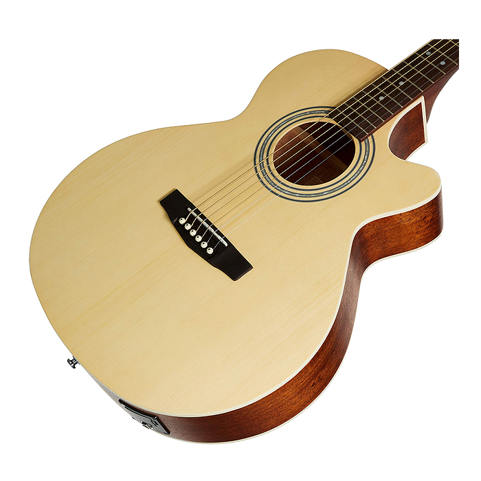 Cort SFX-ME OP W/Bag SFX Series Open Pore With Bag Cutaway Electro-Acoustic Guitar