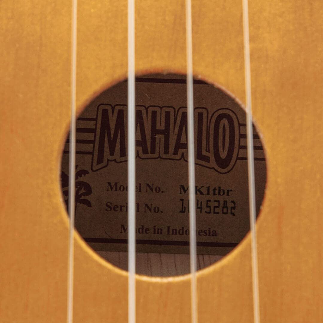 Mahalo MK1TBR Kahiko Series Soprano Brown With Bag Ukulele