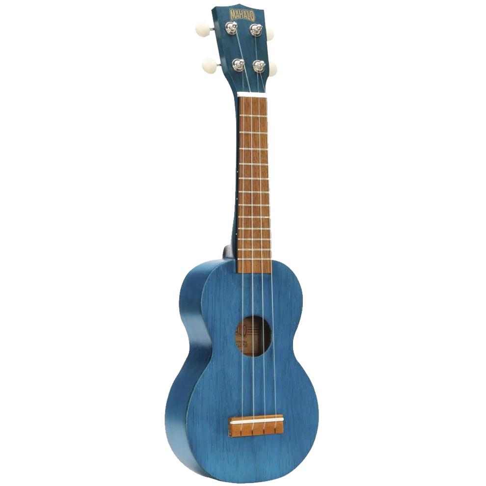 Mahalo MK1TBU Kahiko Series Soprano Blue With Bag Ukulele