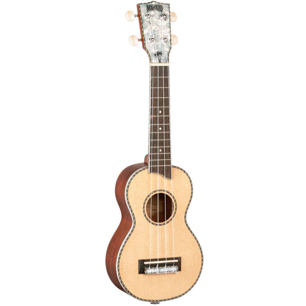 Mahalo MP1 Pearl Series Natural Soprano With Bag Ukulele