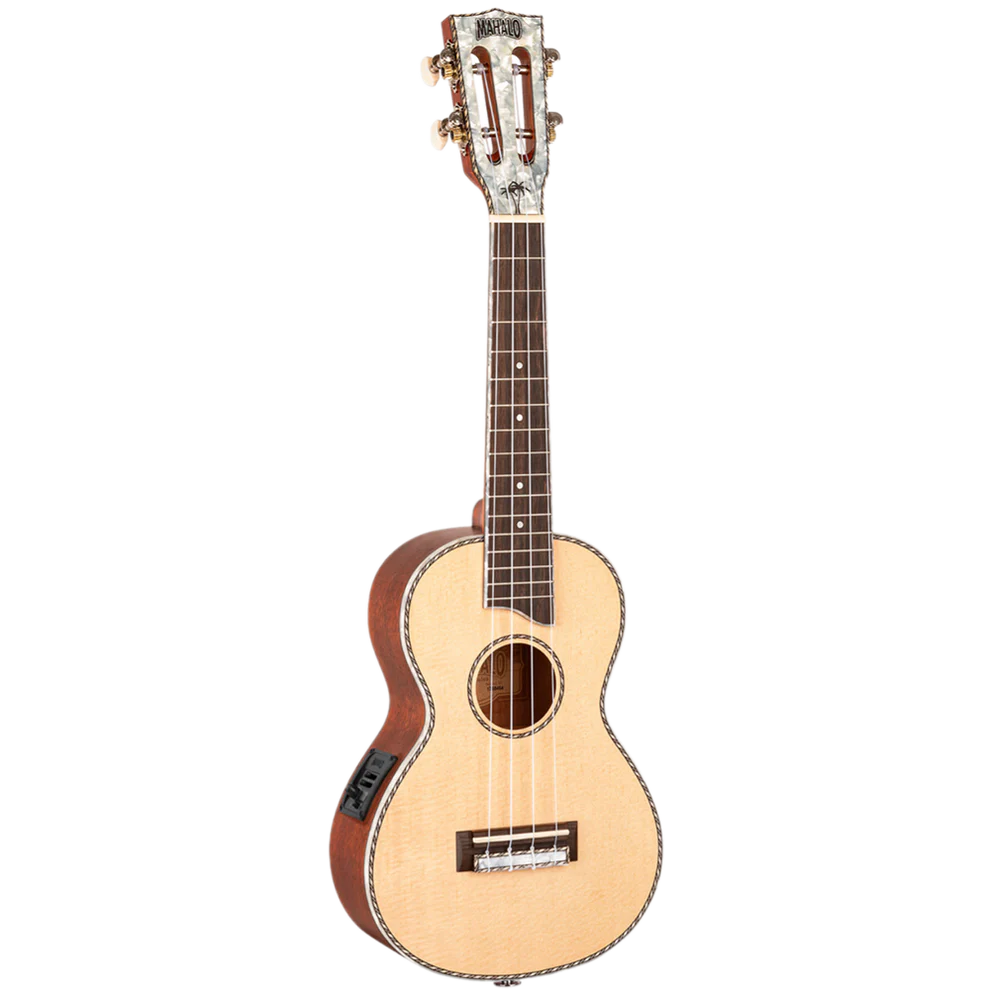 Mahalo MP2E Pearl Series EQ3 Natural Soprano With Bag Ukulele