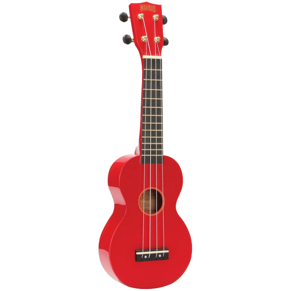 Mahalo MR1RD Rainbow Series Soprano Red With Bag Ukulele
