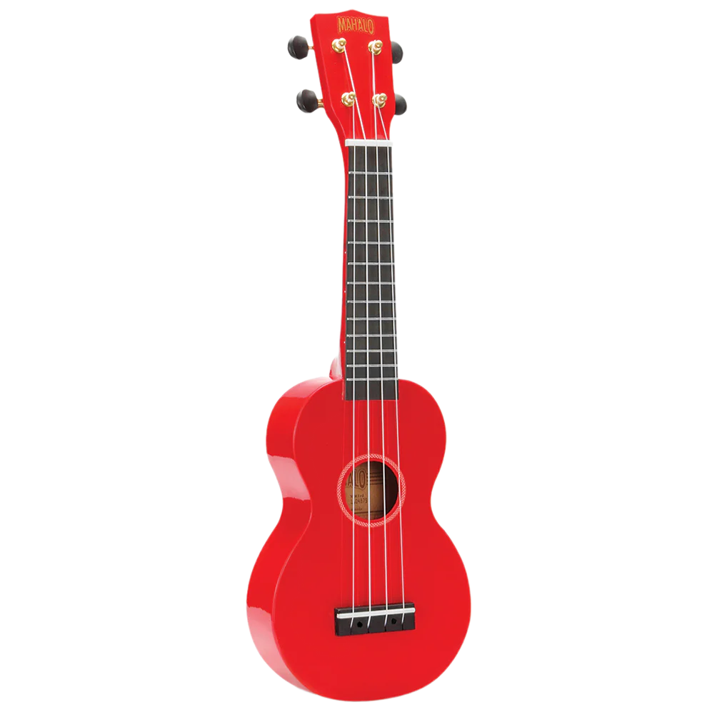 Mahalo MR1TRD Rainbow Series Soprano Trans Red With Bag Ukulele
