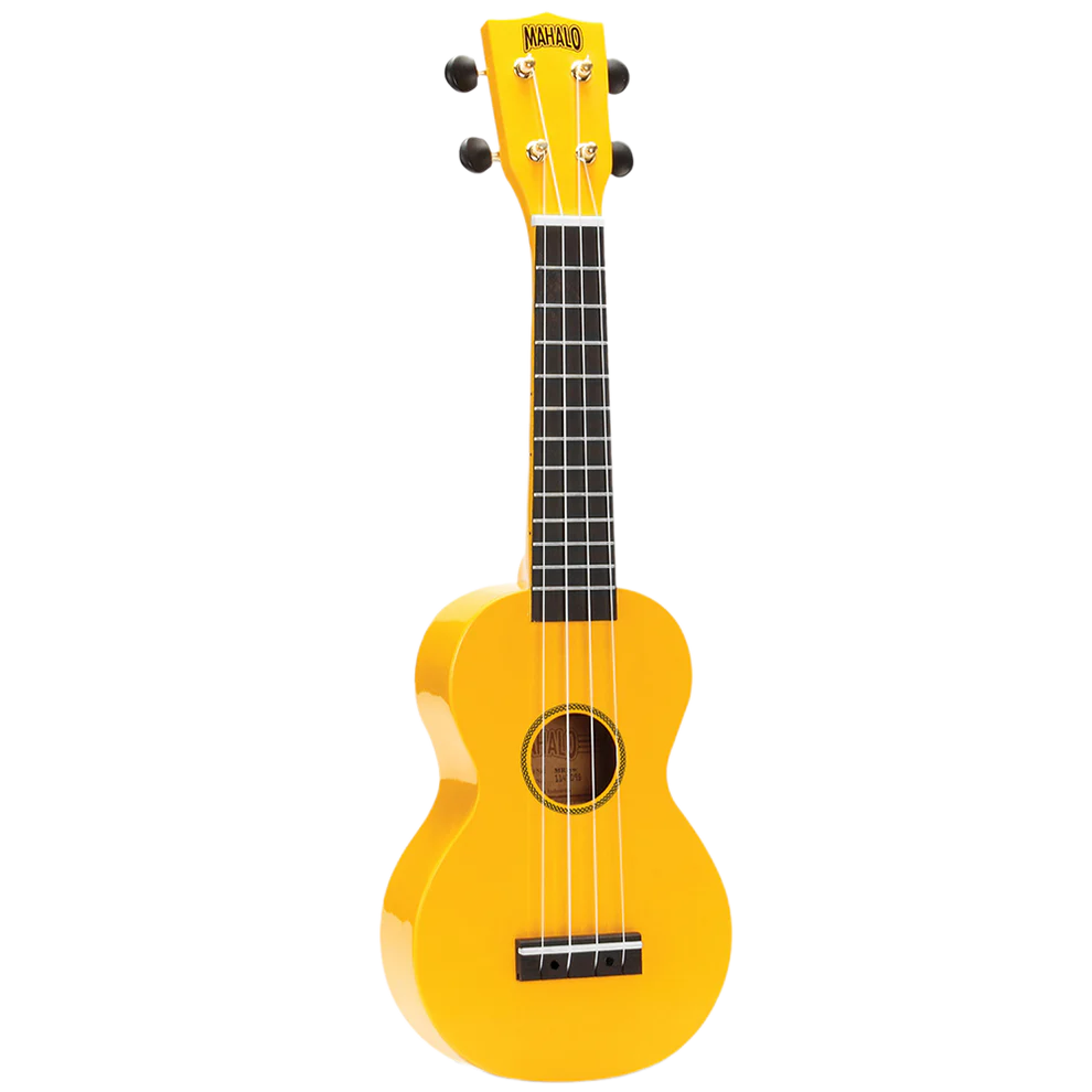 Mahalo MR1YW Rainbow Series Soprano Yellow With Bag Ukulele