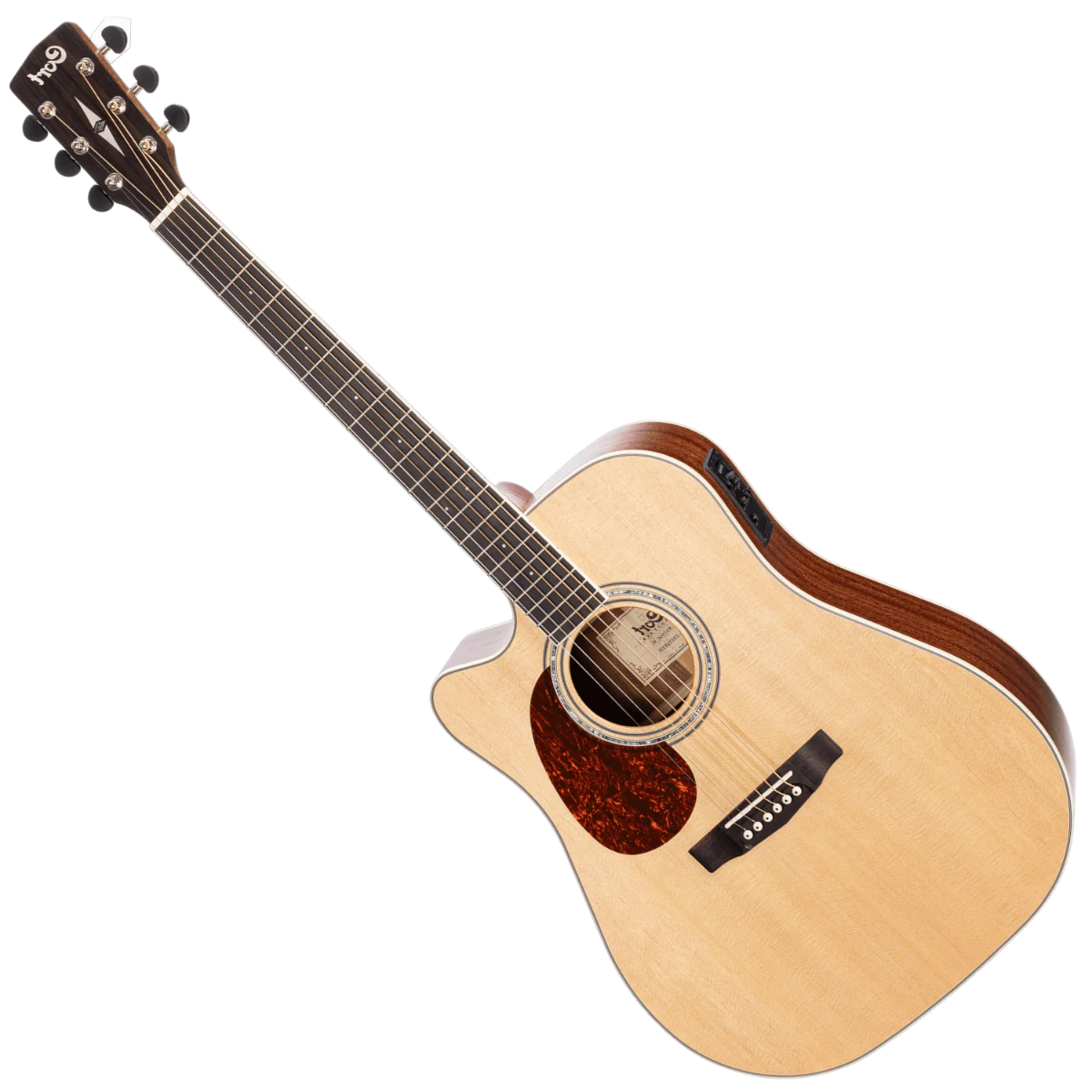 Cort MR710F-NS MR Series Natural Satin With Cutaway Electro-Acoustic Guitar