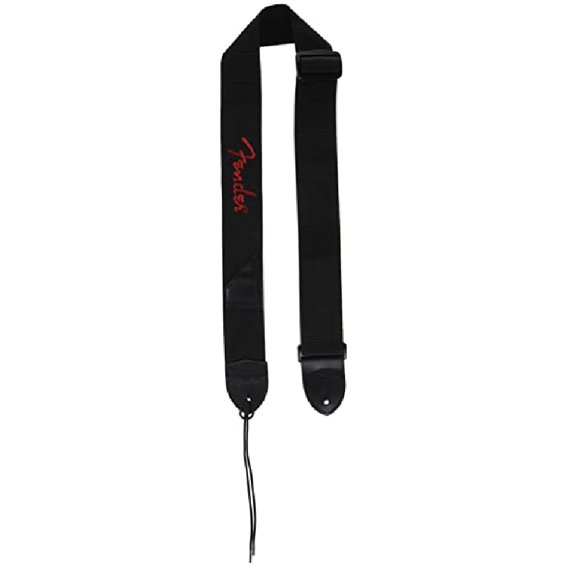 Fender 990662015 BLK/RED Poly Guitar Strap