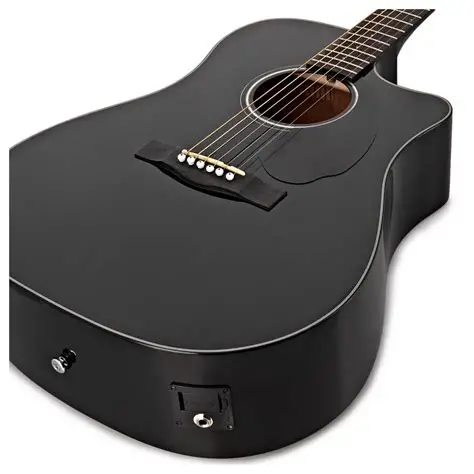 Fender CD60SCE Black Cutaway Electro-Acoustic Guitar