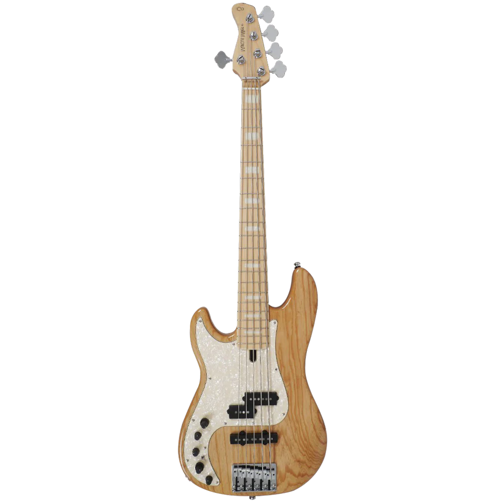 Sire P7 Swamp Ash-5 LH NT P7 Series 5 String Swamp Ash Natural Lefty Bass Guitar