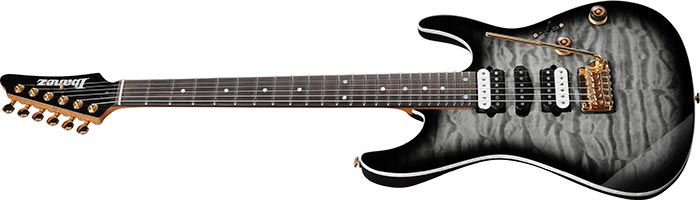Ibanez AZ47P1QM-BIB AZ Premium Series With Bag Black Ice Brust Electric Guitar