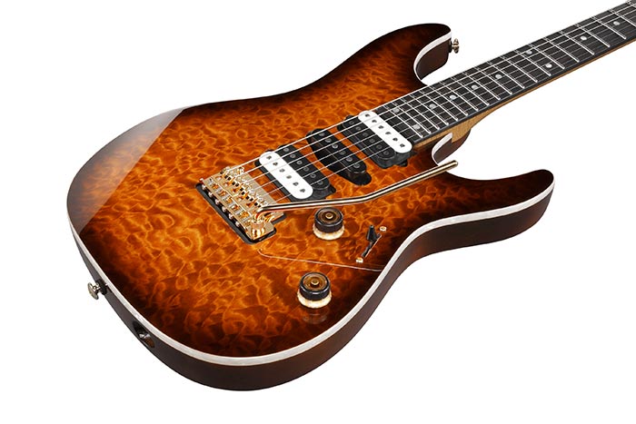 Ibanez AZ47P1QM-DEB AZ Premium Series With Bag Dragon Eye Burst Electric Guitar