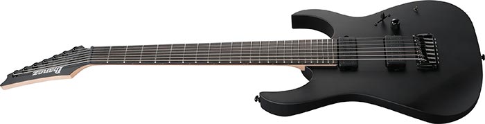 Ibanez RGIXL7-BKF RG Series Standard 7 String Black Flat Electric Guitar