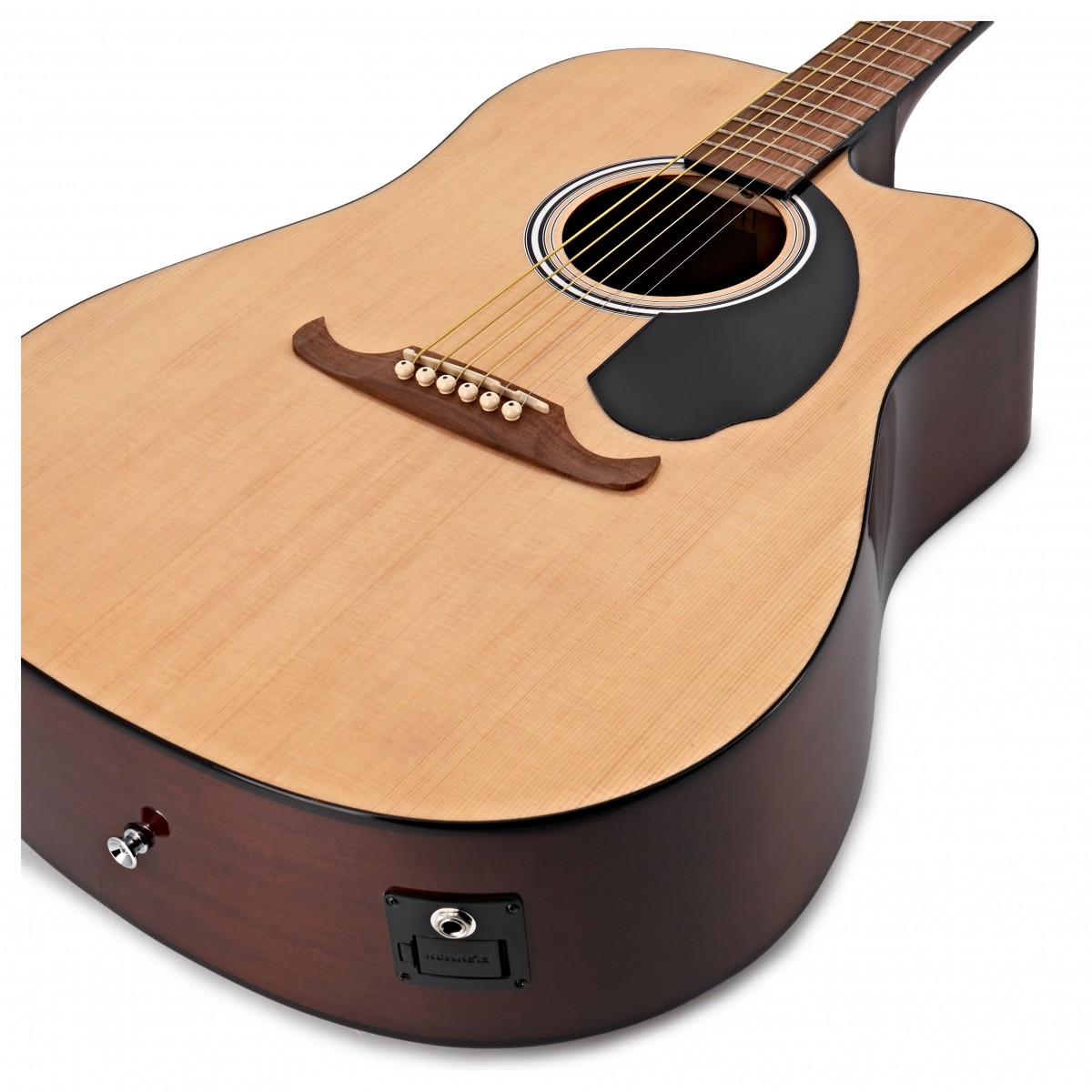Fender FA-125CE Natural Dreadnought  Cutaway Electro-Acoustic Guitar