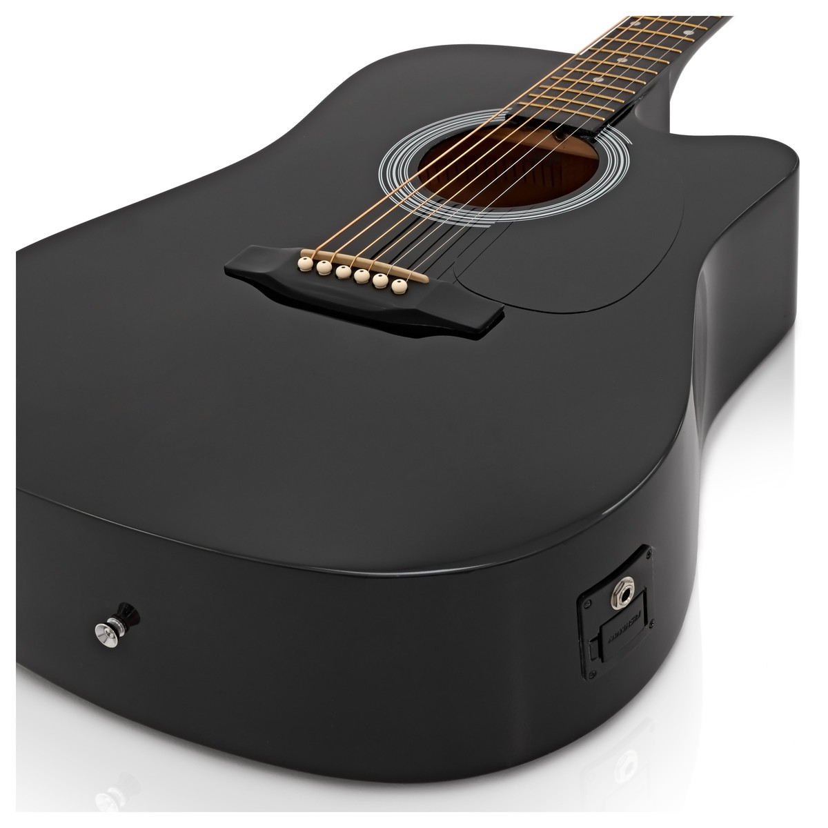 Fender Squier SA-105CE Black Electro-Acoustic Guitar