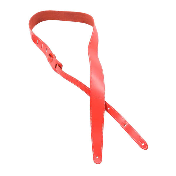 Fender 990642109 Red Essentials Leather Straps.
