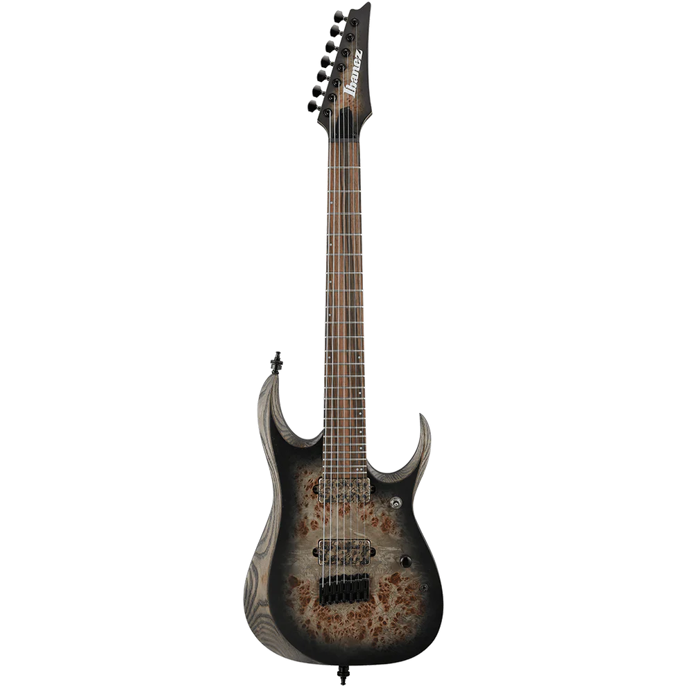 Ibanez RGD71ALPA-CKF RGD Series Axion Label 7 string Charcoal Burst Black Stained Flat Electric Guitar